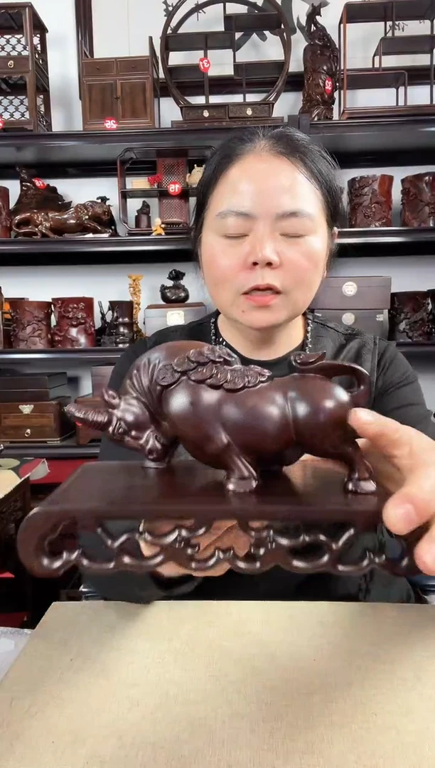 木老李红木工艺品1221+牛