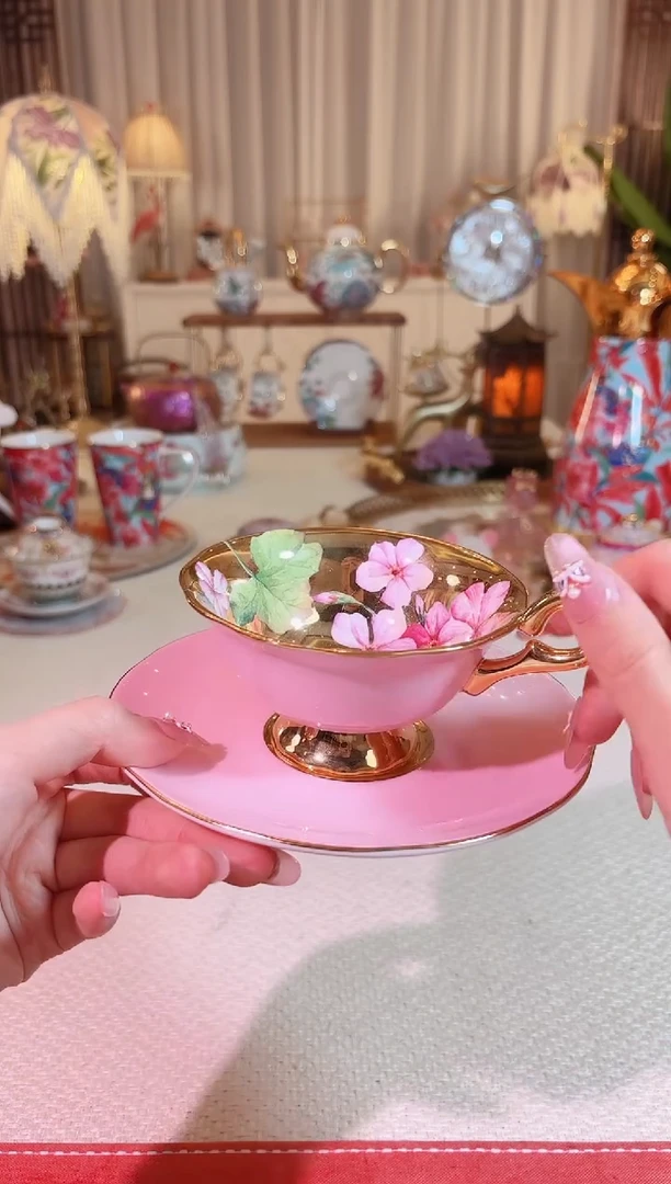 【闪购商品】瓷粉釉 天竺葵