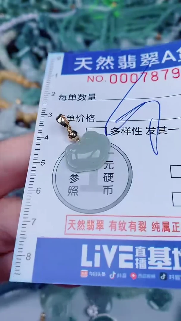 翡翠未镶嵌颈饰00007879