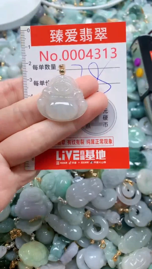 翡翠未镶嵌吊坠(不含链)4313