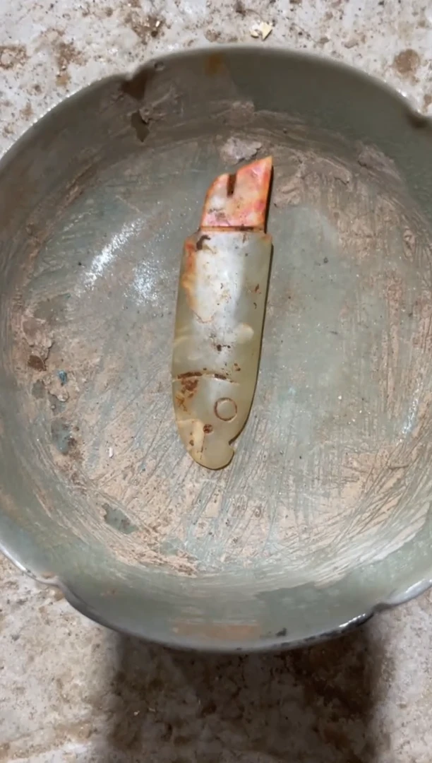 瓷片手工，手绘，陶瓷  残