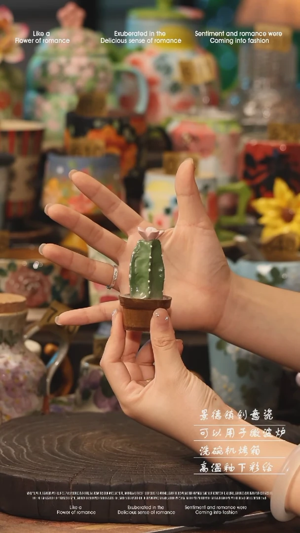 陶瓷景德镇高温釉下彩手工手绘款式