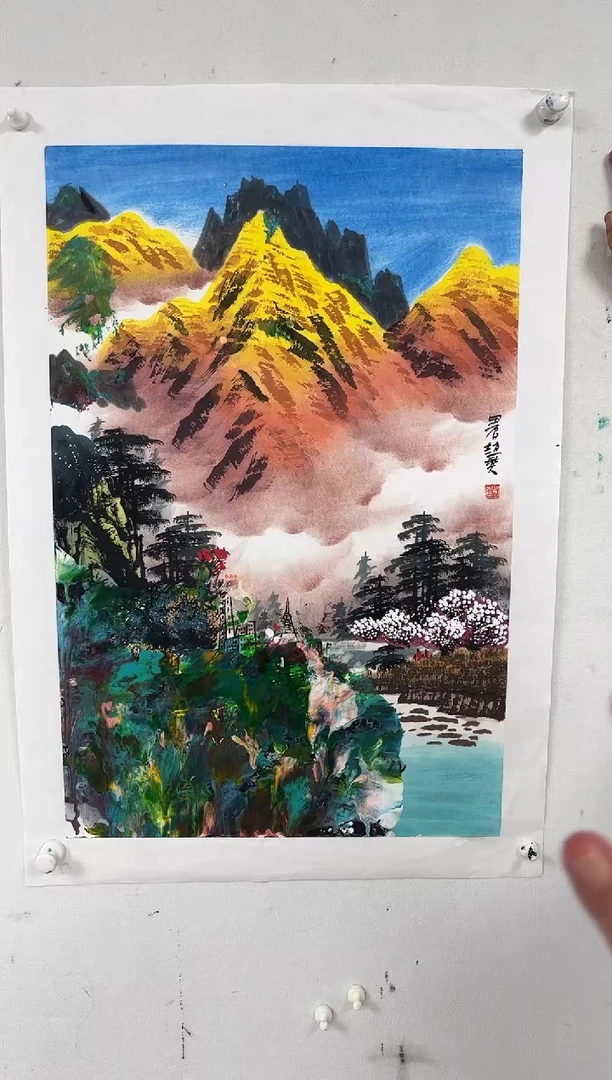 国画赵燮-2.7平尺-山水
