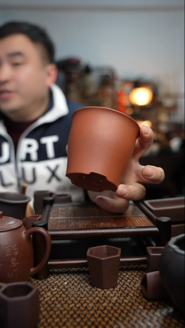 【闪购商品】紫砂花盆長木軒精品紫砂9*7.8