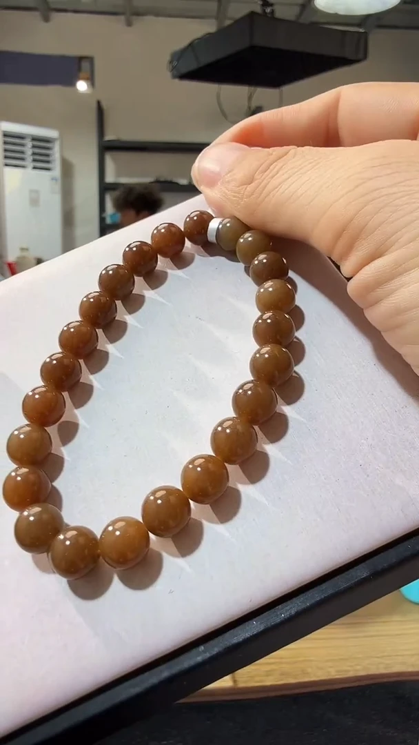 未镶嵌手链和田玉优0869 约8mm