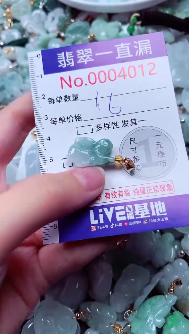 吊坠(不含链)未镶嵌翡翠4012