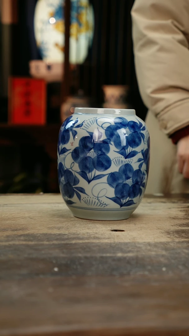 【闪购商品】瓷片景德镇纯手工釉下彩精品花瓶