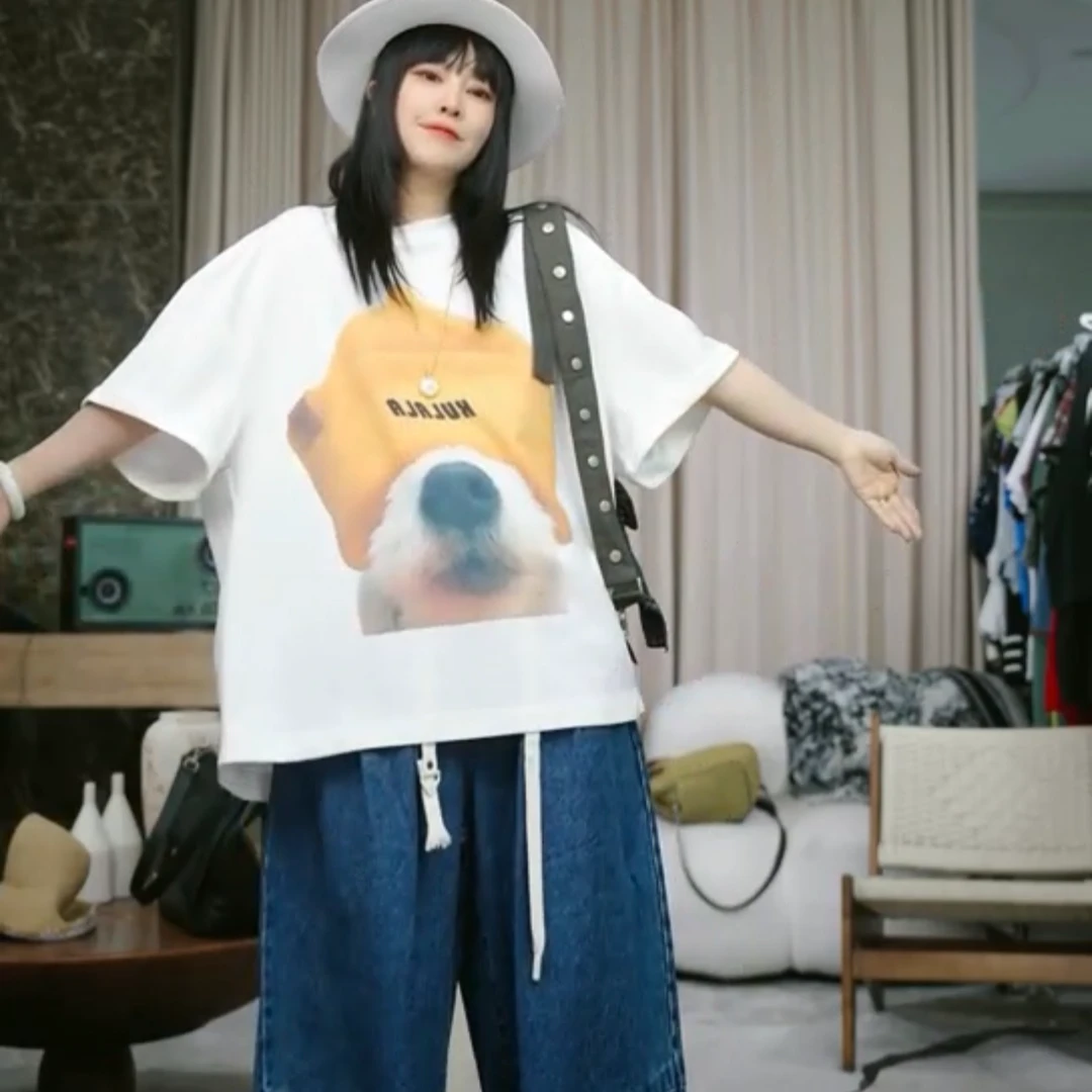 infobyfive2025夏季六月第一弹毛线帽狗狗大版短袖T恤NF0505156