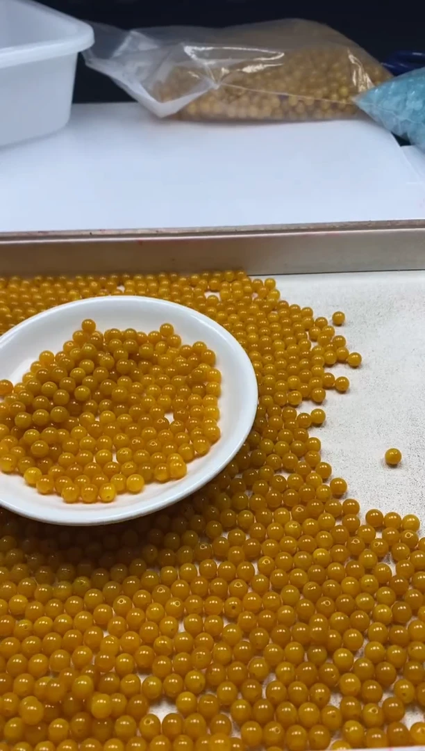 【闪购商品】蜜蜡颈饰未镶嵌w41蜜蜡鸡油黄6mm*30颗