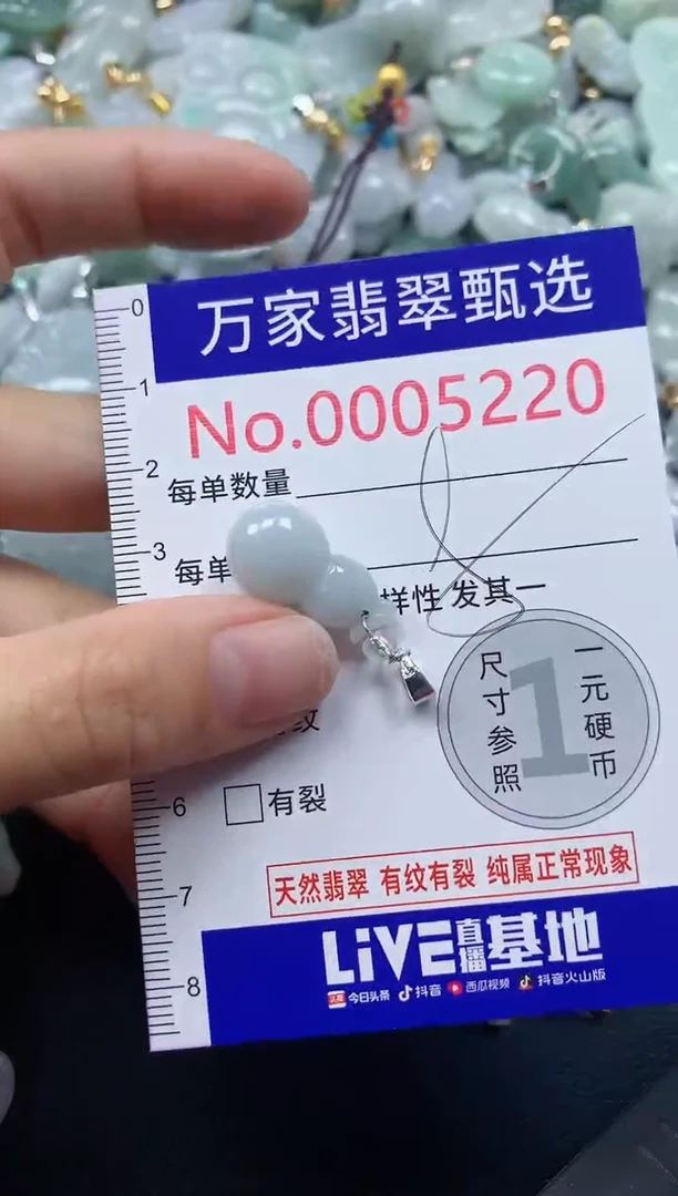 吊坠(不含链)未镶嵌翡翠5220