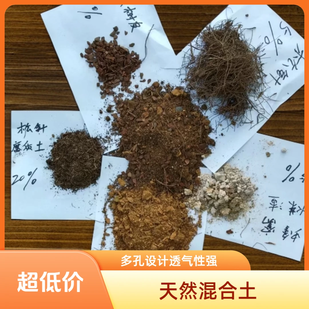 下山老桩风化土松针腐质土蜂窝煤渣松树皮盖面松针混合专用营养土