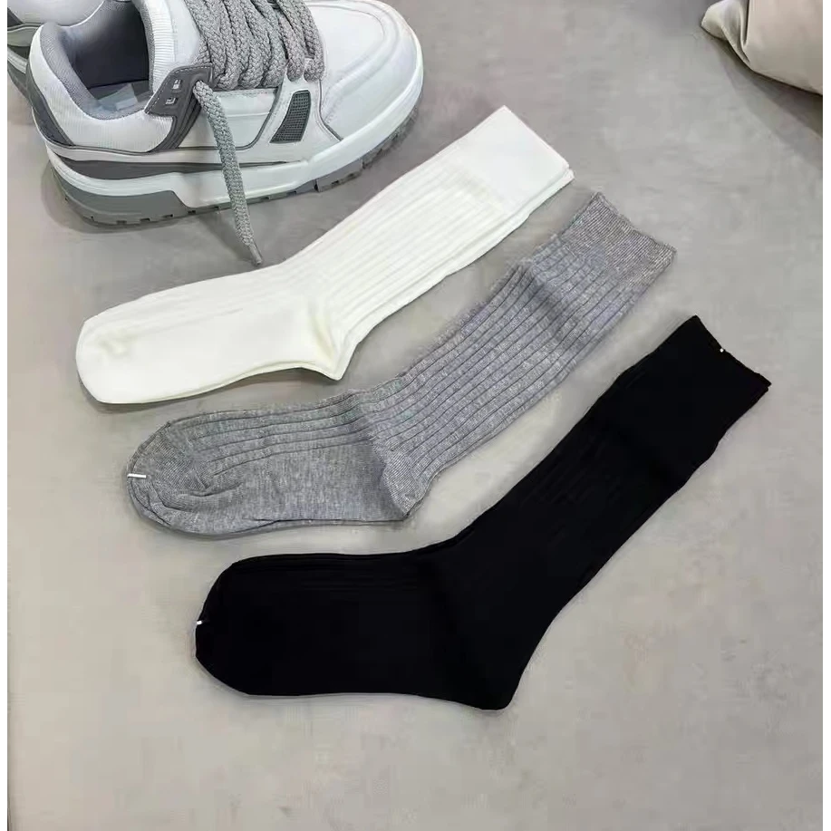 2025超火爆款堆堆袜女时尚透气运动袜子针织纯色中筒袜洋气韩版