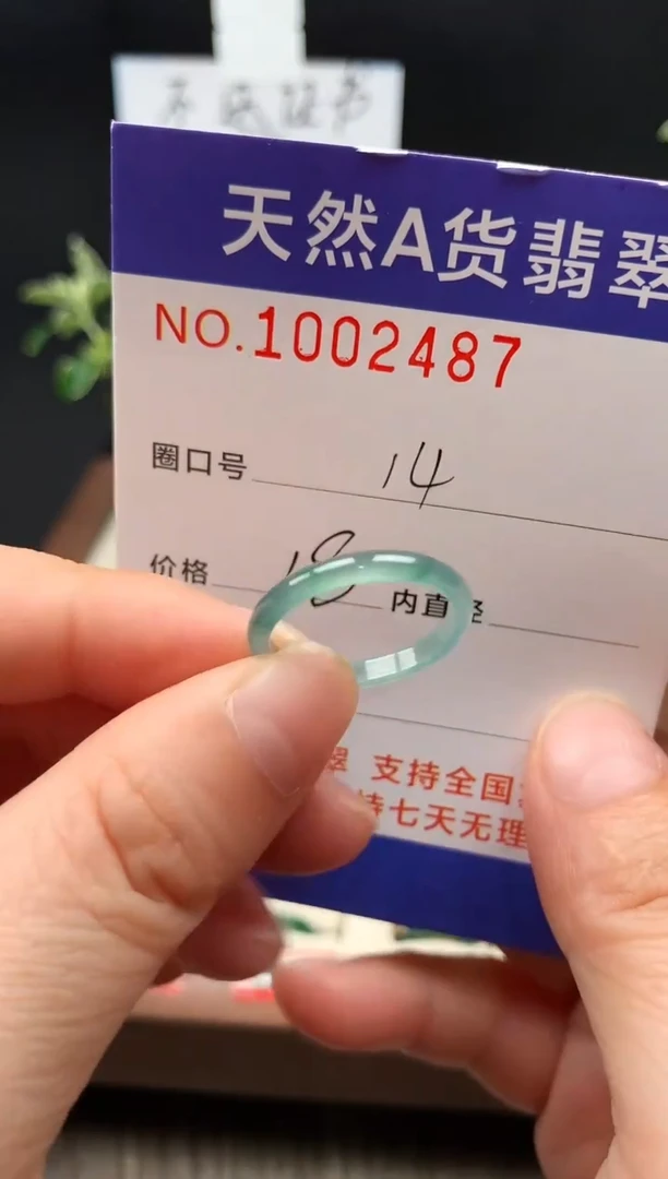 未镶嵌戒指翡翠14#