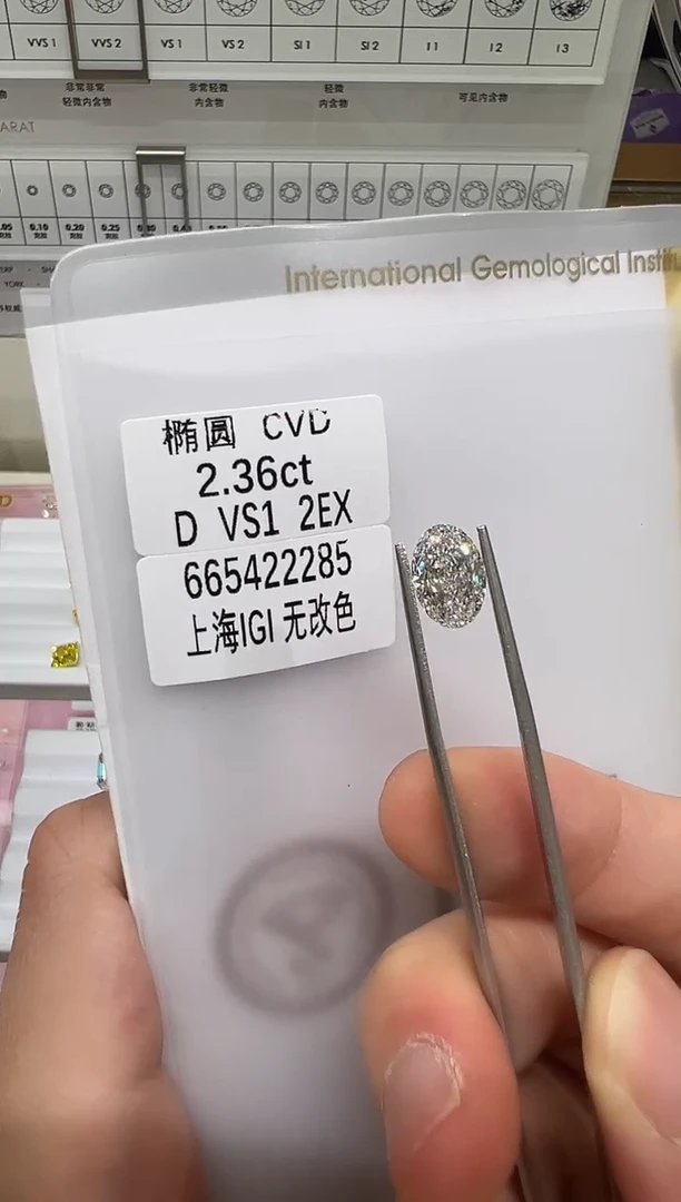 【闪购商品】实验室培育钻石未镶嵌@ 2.36ct 先鉴赏，再定制！