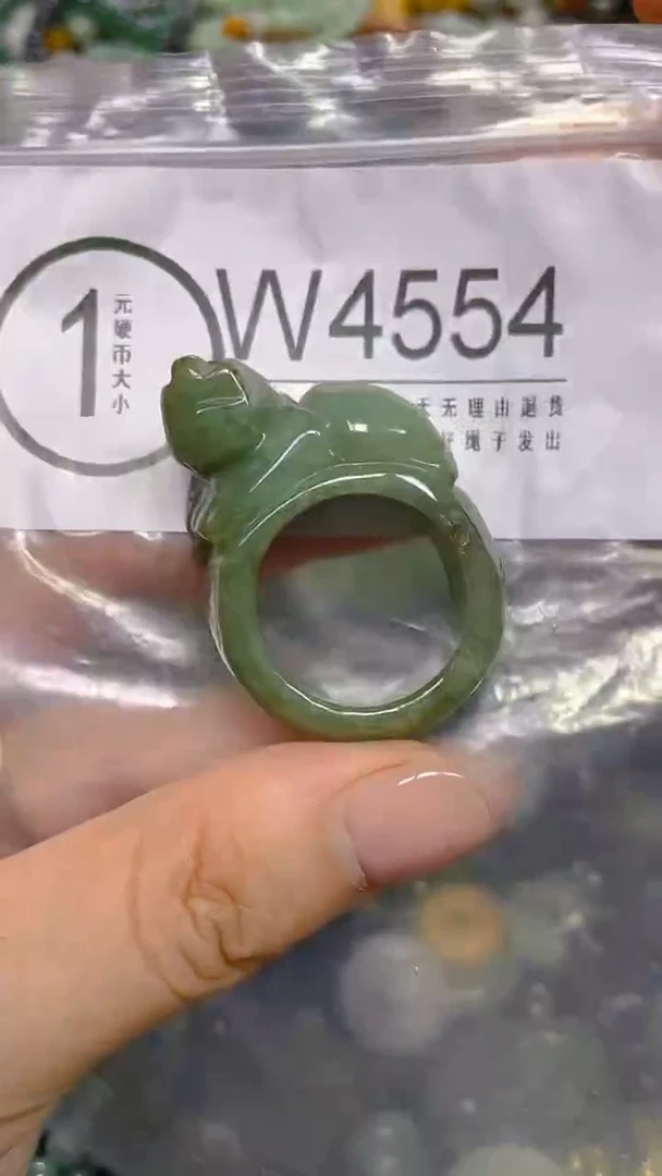 颈饰未镶嵌翡翠21mm/ W /翡翠A货，一件也是批发价
