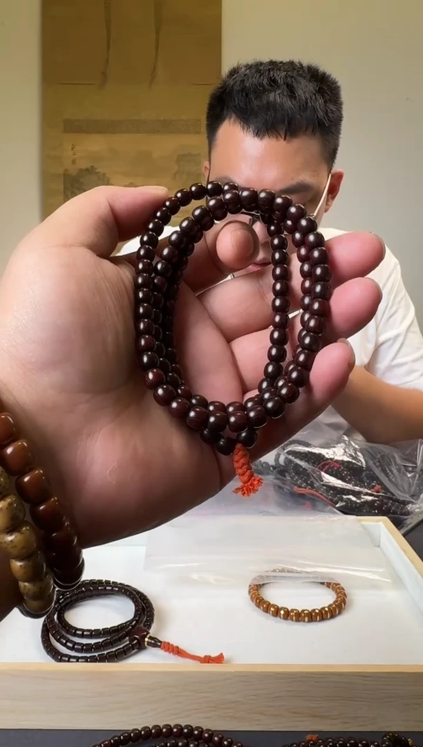 檀香紫檀（小叶紫檀）手串/手链小叶108x6mm手串
