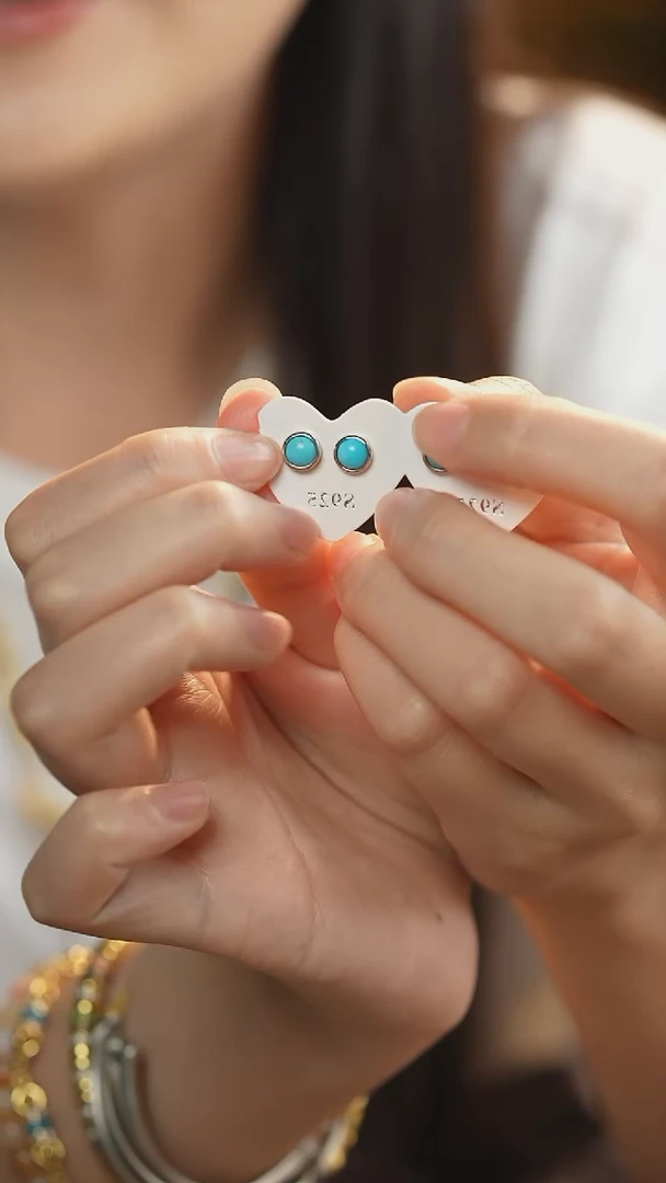 无非金属藏式耳饰