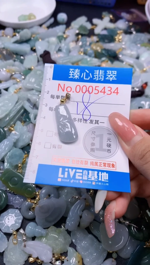 翡翠未镶嵌颈饰5434