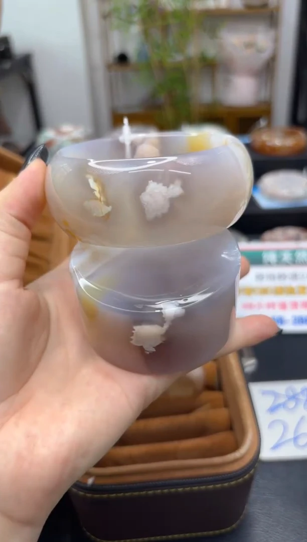 石英质玉手镯未镶嵌C501(64圈赠送镯心)