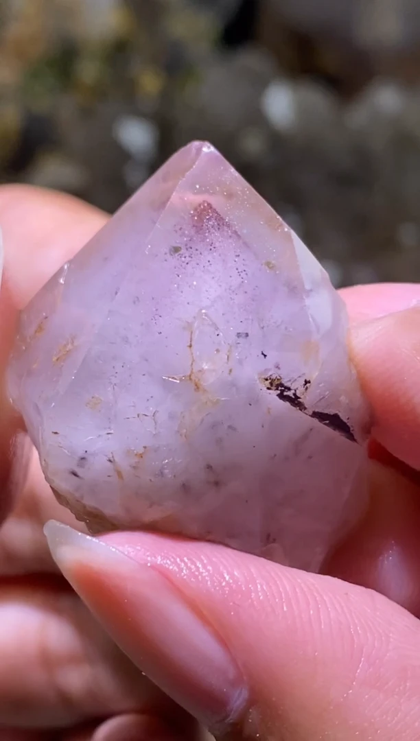 未镶嵌珠宝半成品水晶95号 金草莓隐山超七花园水晶