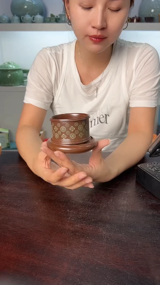 龙泉云间青瓷小米茶器