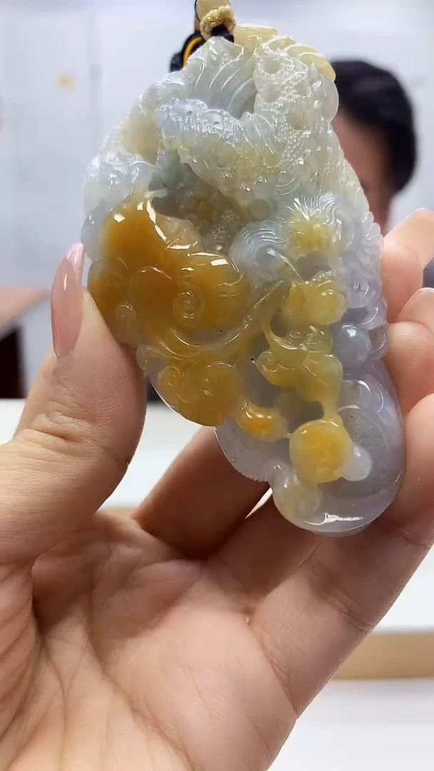 未镶嵌定制翡翠5060ty-毛货挂件28