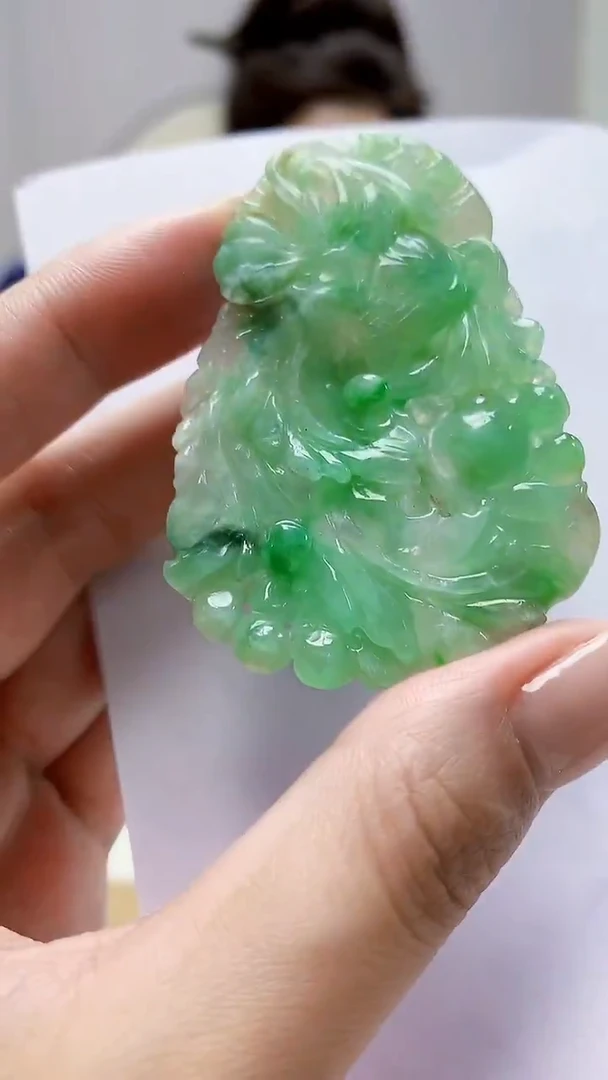 未镶嵌定制翡翠4829MM-毛货挂件20