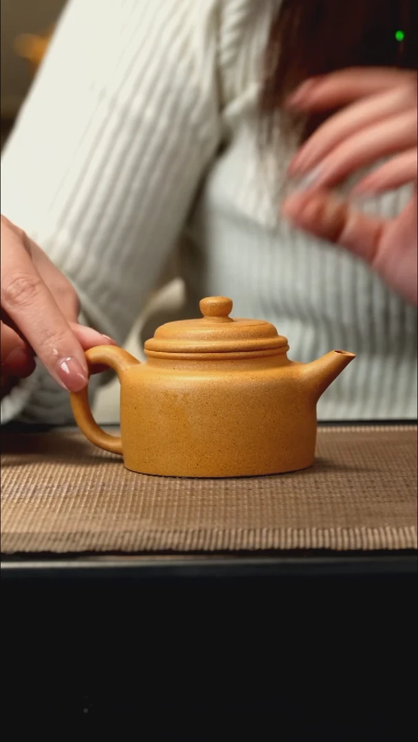 紫砂茶盏黄金段剑流德钟130CC