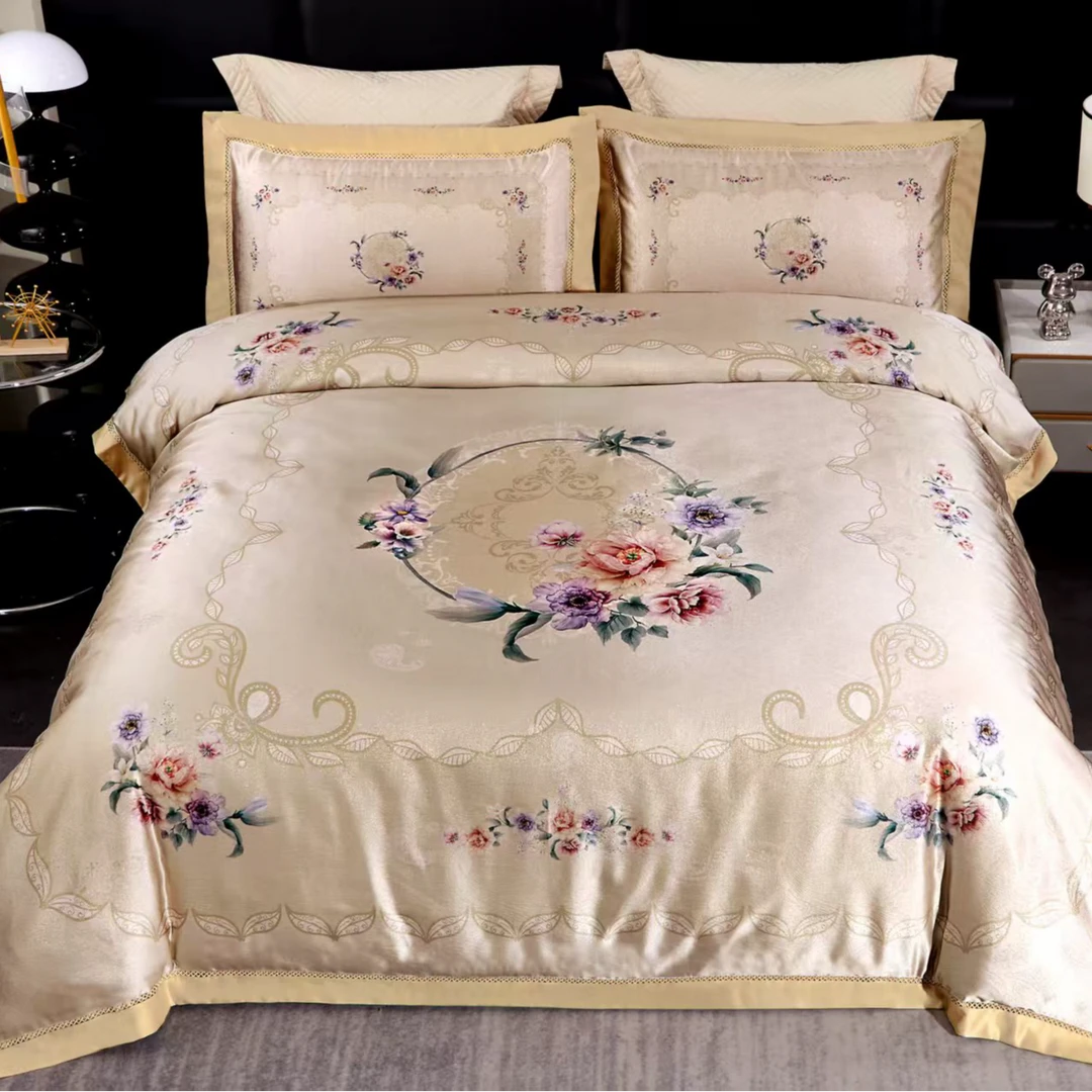 中式高奢金丝银线款四件套【三总】