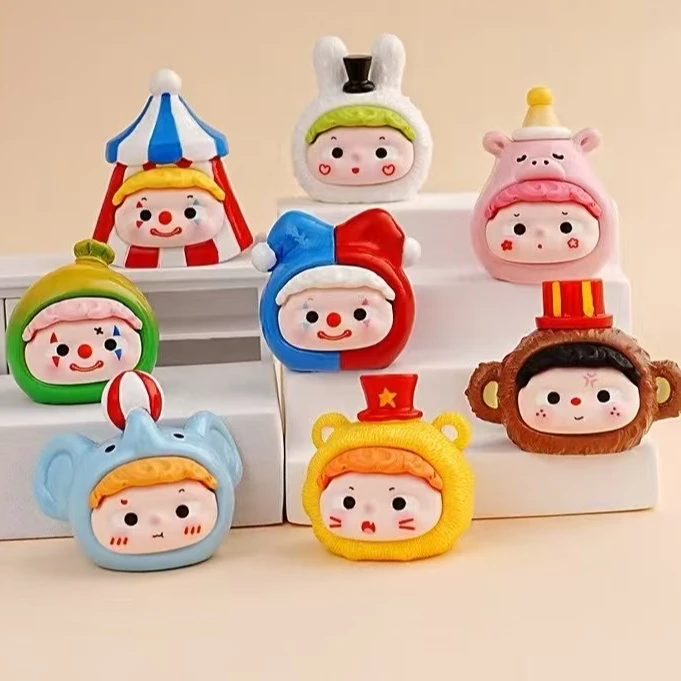 【九宫格】可爱殴仔马戏团树脂摆件