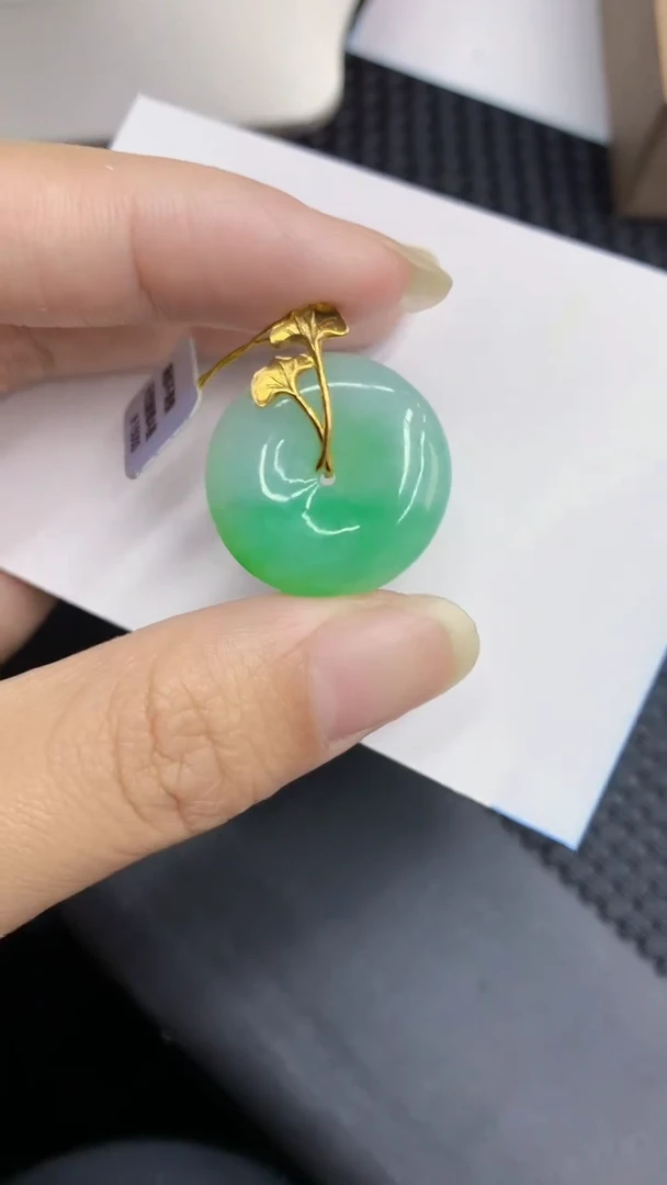 【闪购商品】翡翠颈饰18K金镶嵌            8