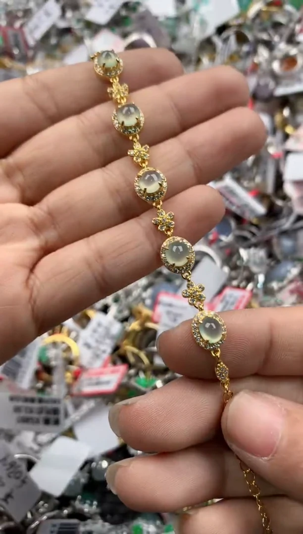 银S925镶嵌戒指翡翠555              3