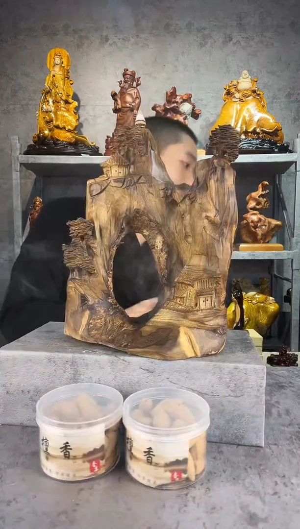 【闪购商品】金丝楠金丝楠木精工雕刻摆件