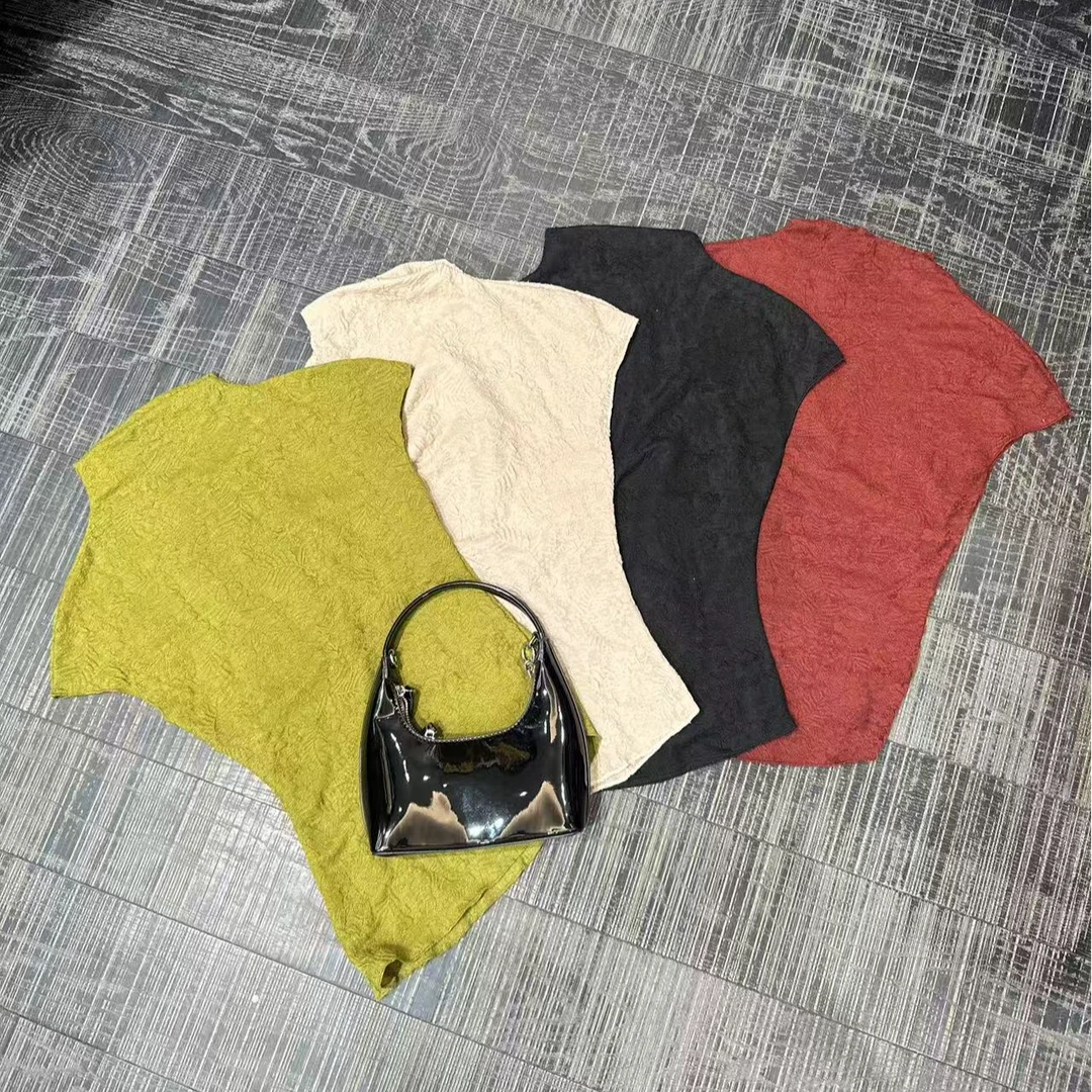 大气元（上衣）《设计款》半高领弧形下摆气质上衣