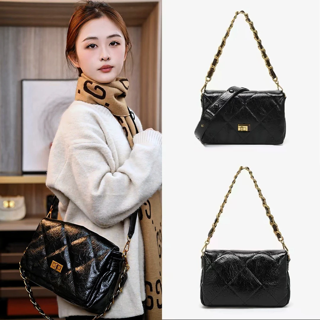 【当日发】BV&GV/25年新春上新小香风百搭时尚气质复古手拎单肩包