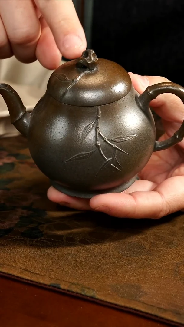 茶壶紫砂柴烧太湖石滴子壶