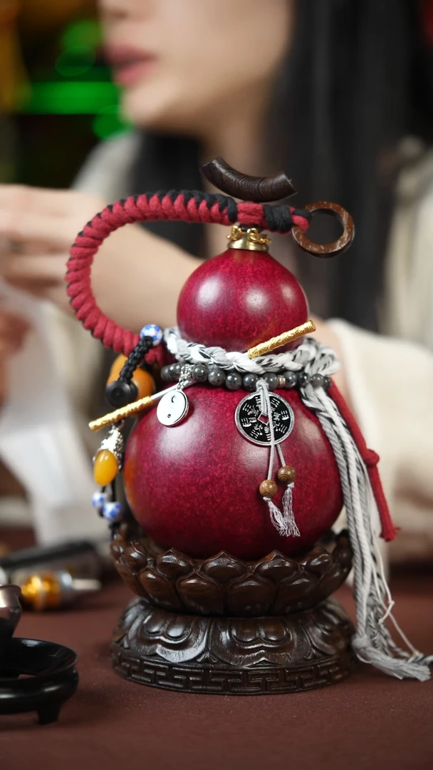 【闪购商品】382号500ml左右的非遗漆器酒葫芦