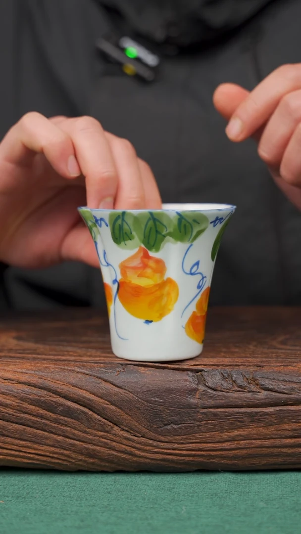 【闪购商品】瓷片27寻一缕瓷香杯釉下手工手绘瓷器