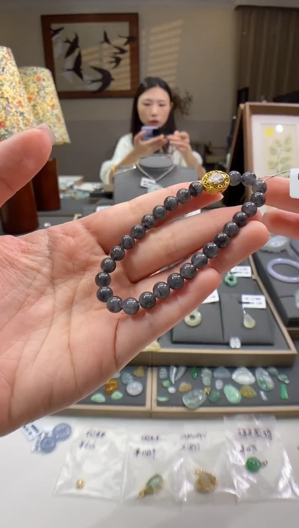 未镶嵌手串翡翠手串