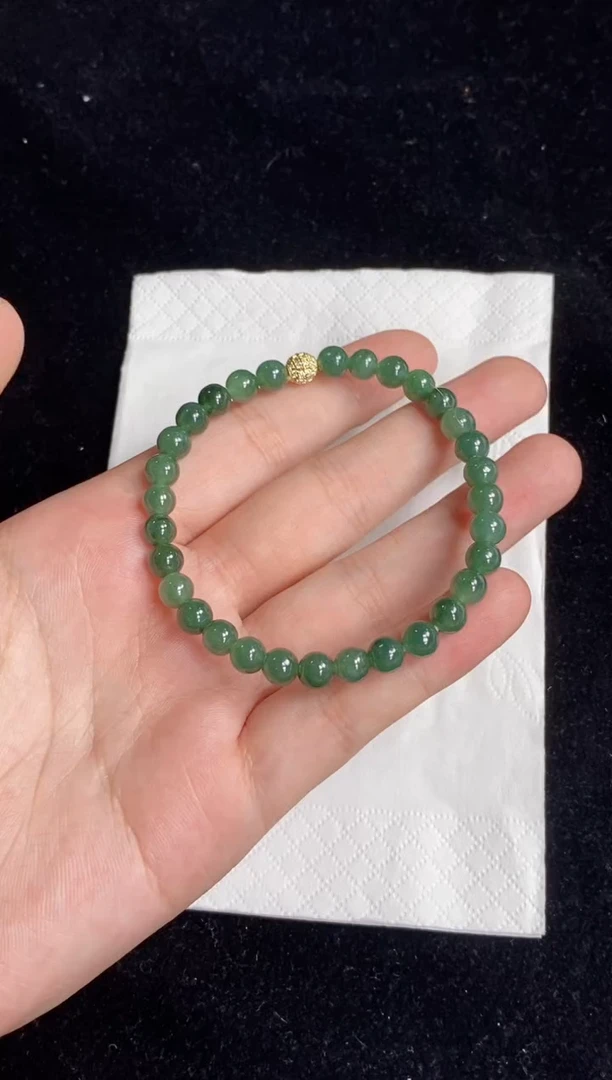 未镶嵌手串翡翠72号链接天然缅甸翡翠A货一物一证