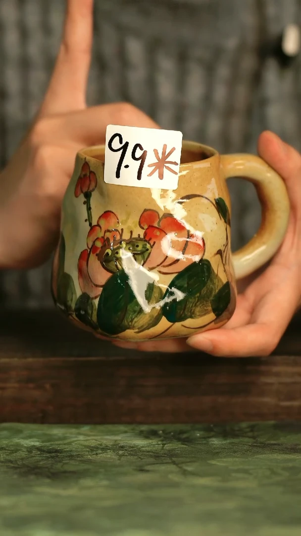 釉下彩手工手绘瓷器青诗集手工手绘瓷器