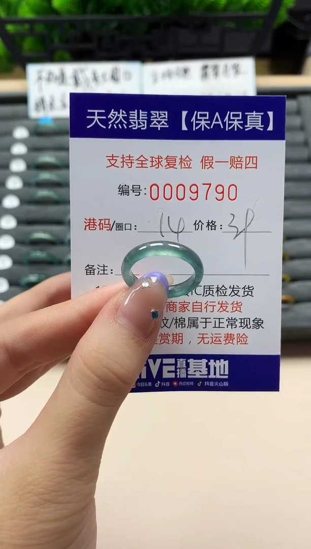未镶嵌戒指翡翠天然  9790