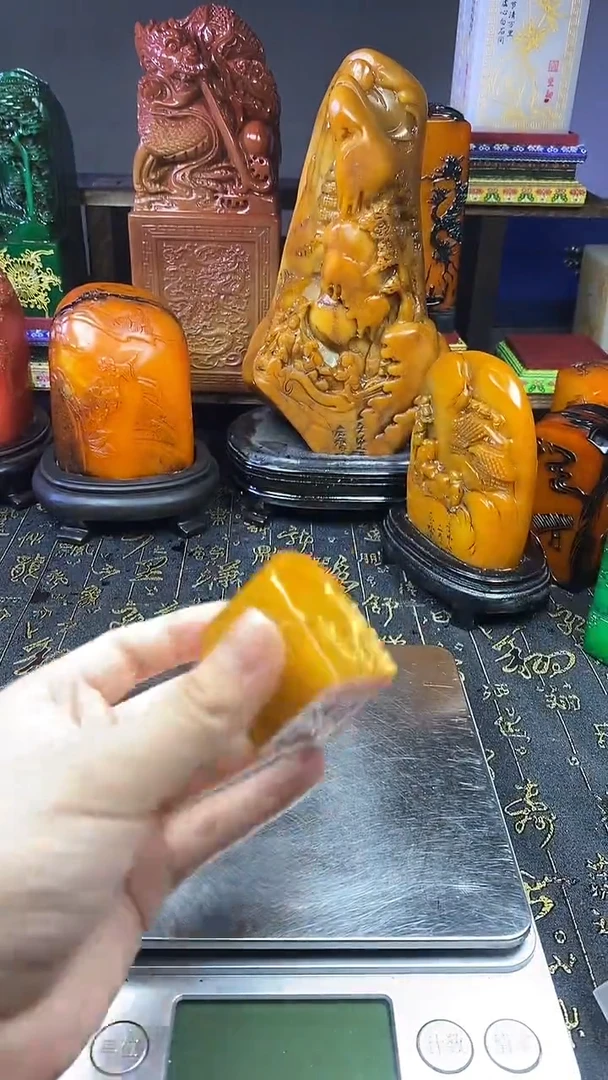 寿山石印石天然的纂刻石料