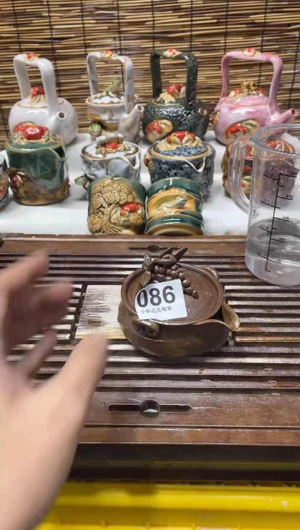 【闪购商品】杯086精美粗陶手工柴烧