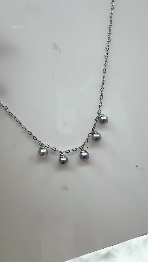 【闪购商品】海水珍珠fz银S925镶嵌海水珍珠项链@@YX350