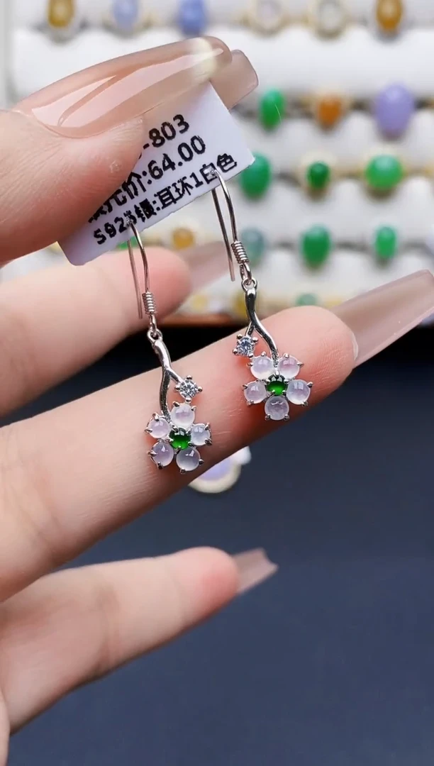 银S925镶嵌戒指翡翠0310