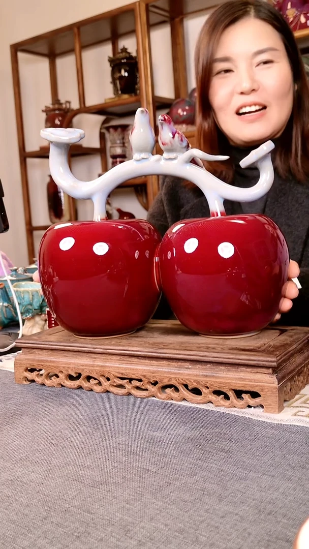 瓷片平安喜乐 土魂钧瓷