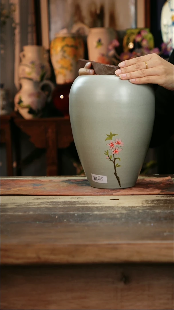 【闪购商品】瓷片景德镇纯手工釉下彩精品花瓶
