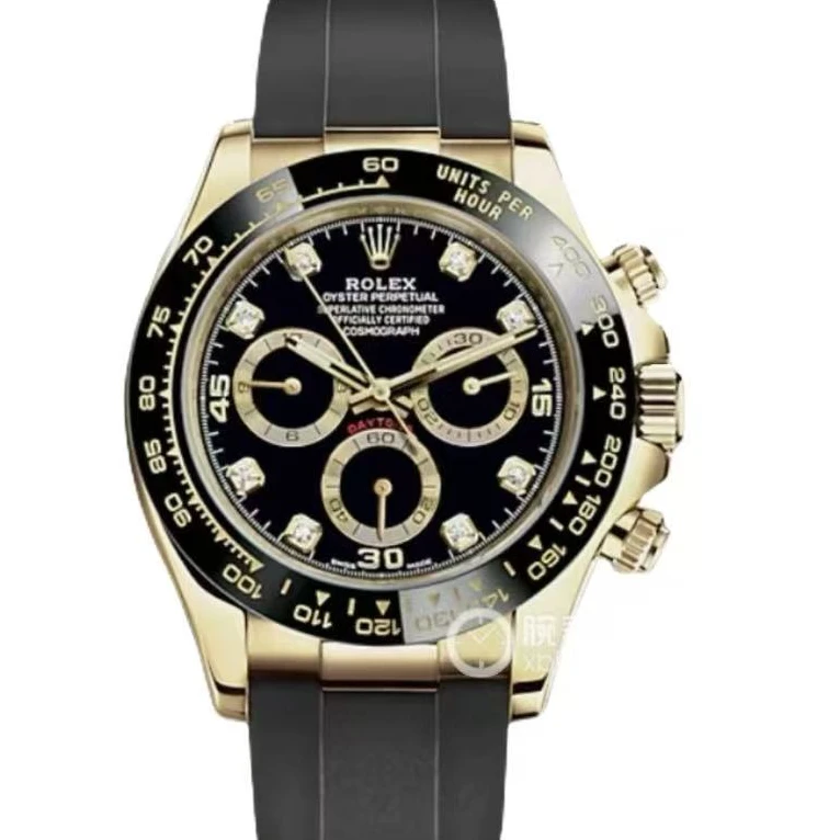 95新 Rolex/劳力士 男士瑞士名表/机械表/迪通拿胶带金眼睛迪