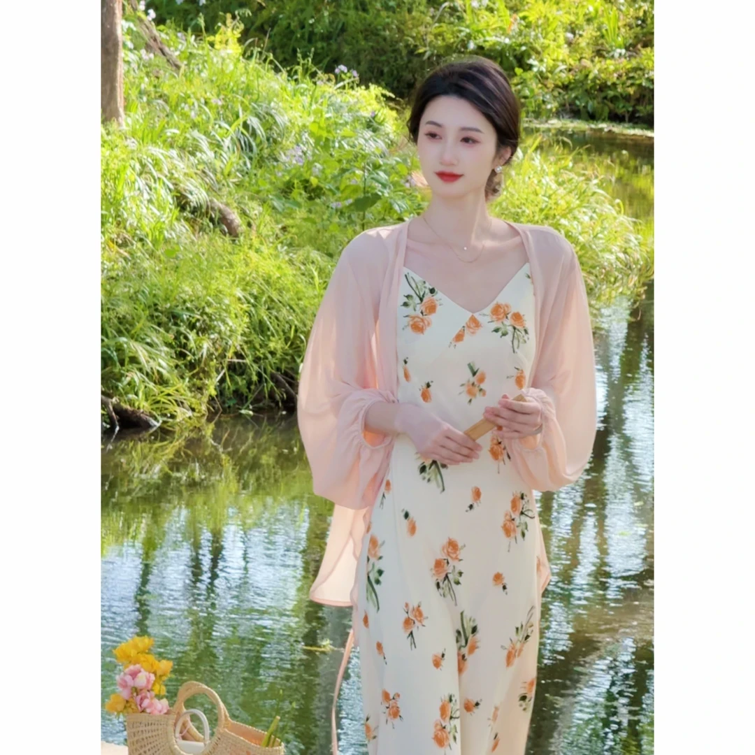 FELTICS&LIIXU甜美清新开衫蕾丝沙滩薄款百搭外搭上衣FL52XS295